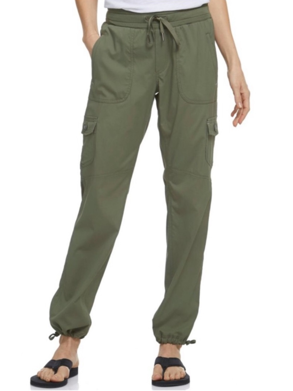 L.L. Bean Vista Camp Pant Large Hiking Gorpcore Like New Thyme Olive - Picture 8 of 10